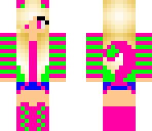 pink green kitty