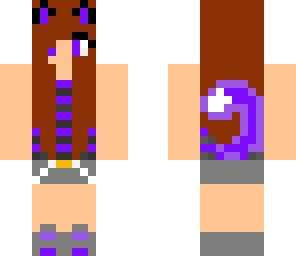 purple cat girl edit
