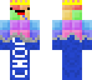 rainbow chocolate derp with crown