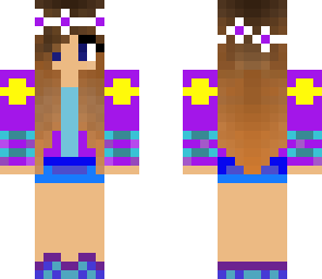 purple flower girl