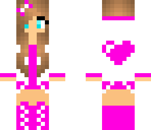pink heart girl