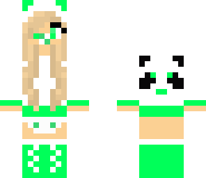 lime baby panda girl