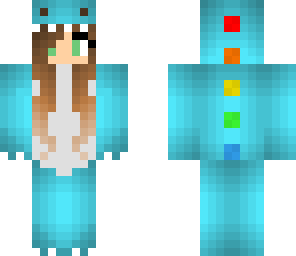 dino girl blue