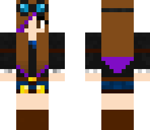 dantdm girl with purple hair