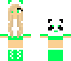 cute lime panda girl