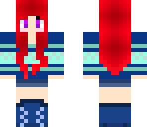 red and blue girl