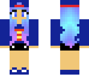 purple n blue supergirl