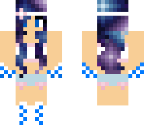 purple space girl