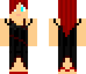 rothaariges girl mit kleid