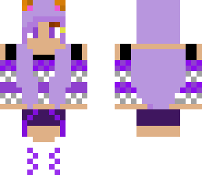 purple cat girl