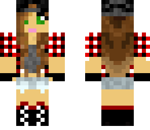 red girl with cap