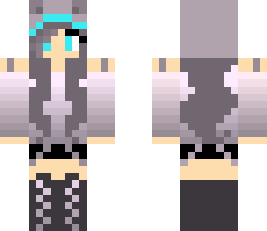cat girl grey