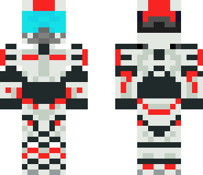 white and red odst and spartan mix