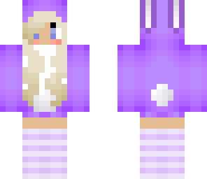 cute purple rabbit