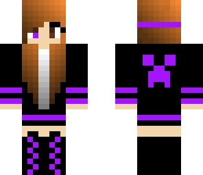 purple girl creeper