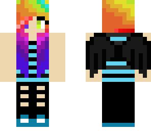 raindow emo girl