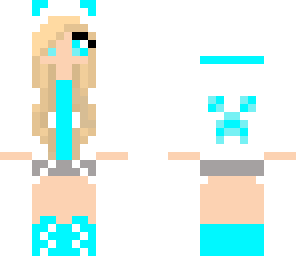 light blue creeper girl