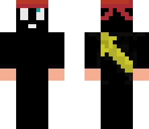 ninja with gold sword