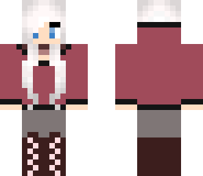 whited haired girl