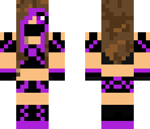 purple assain ninja girl