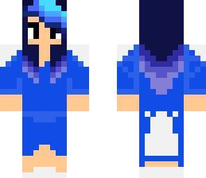 blue haired girl