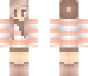 peach sweater girl