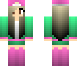 green and pink