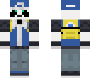 entrenador panda azul