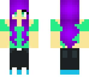like plz purple haired girl