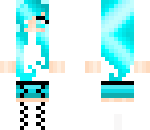 neon blue girl