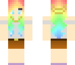 fancy rainbow girl