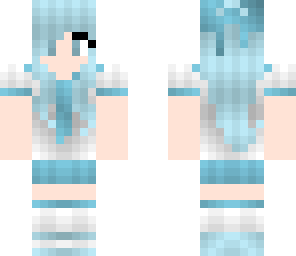 blue school girl - request