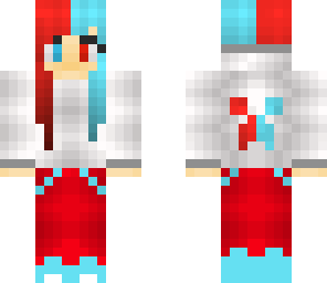 red cyan 3d girl