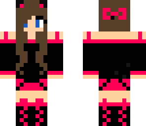 brown hair cat girl