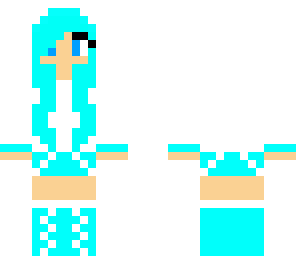 turquose girl and headphones