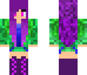 purple hair girl