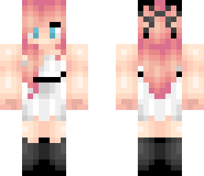 pink hair dress