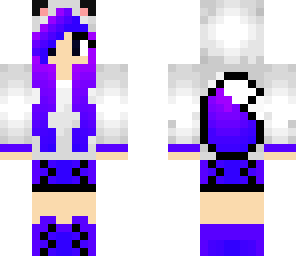 pretty purple wolf girl