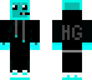 blue slime with hg hoodie