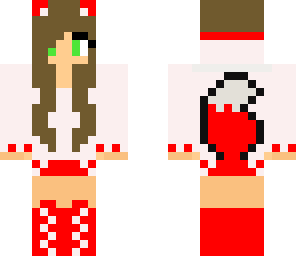 fox girl with green eyes 