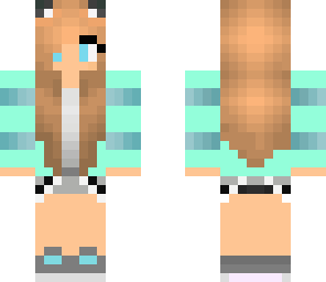 fox girl blue