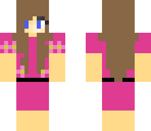 pink flower girl