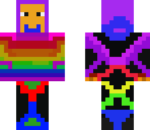 rainbow cloak man