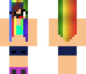 rainbow beach girl derp