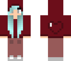 red hoodie girl