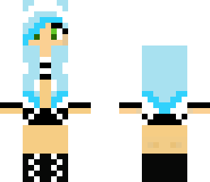 light blue and cyan hair
