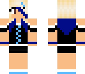 blue haired girl