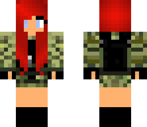 edited skin army girl