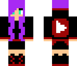 skin youtube girl purple hair