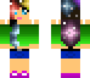 galaxy hairdoo girl